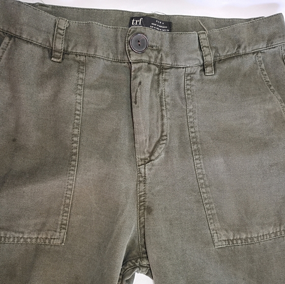 Zara Women's OGreen Casual Pants – Size L – Used, Good Condition - Picture 1 of 8